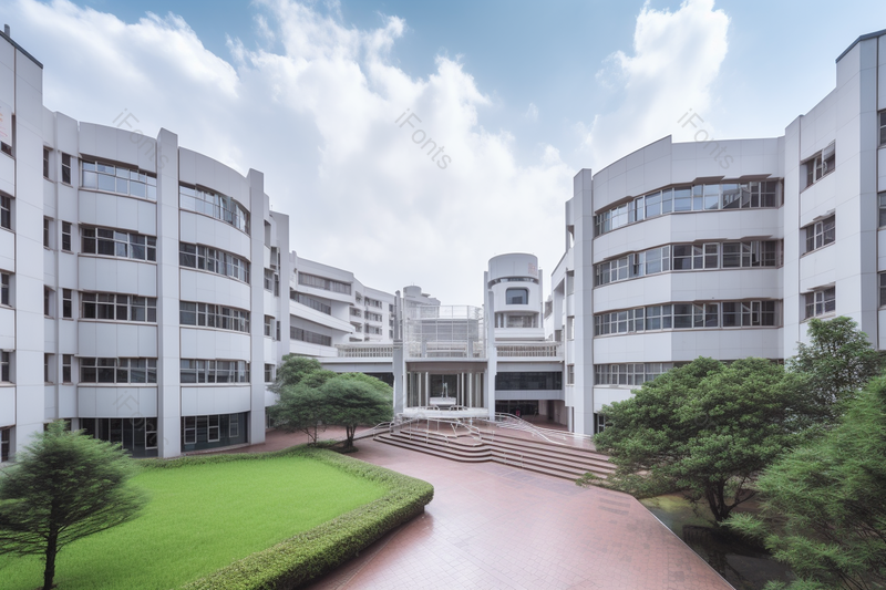 城市高楼和草坪高清特写摄影图,高清,摄影图,摄影图片,图片大全,摄影图免费下载